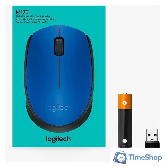 Мышь Logitech M171 (синий/черный) - Изображение №8 — Интернет-магазин Time-Shop