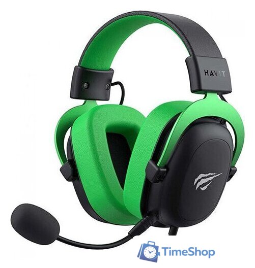 Наушники Havit Gamenote H2002d (черный/зеленый) - Изображение №1 — Интернет-магазин Time-Shop