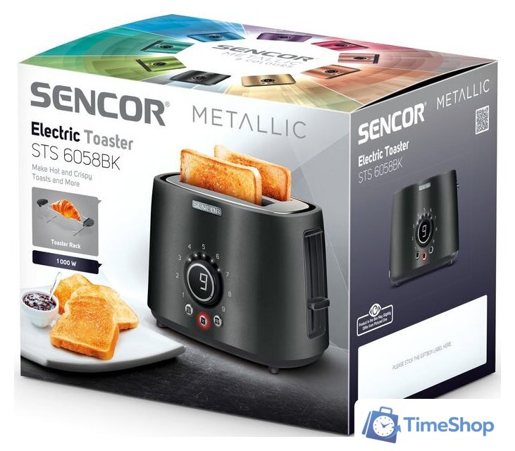 Тостер Sencor STS 6058BK - Изображение №11 — Интернет-магазин Time-Shop