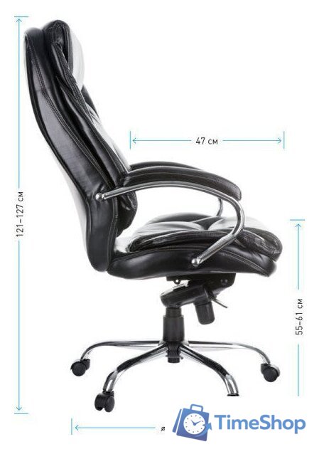 Офисное кресло Helmi Resolution HL-ES07 282343 (черный) - Изображение №8 — Интернет-магазин Time-Shop