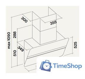Кухонная вытяжка Falmec Flipper NRS 85 800 м3/ч (черный) - Изображение №2 — Интернет-магазин Time-Shop