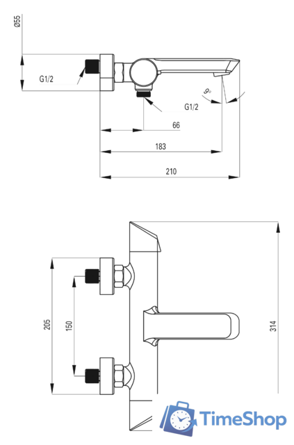 Смеситель Deante Arnika BQA 010M - Изображение №5 — Интернет-магазин Time-Shop