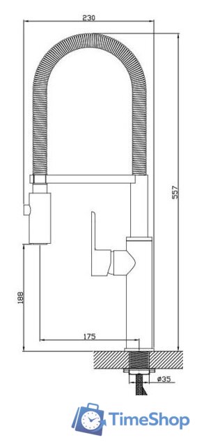 Смеситель Diadonna D80-558113 - Изображение №2 — Интернет-магазин Time-Shop
