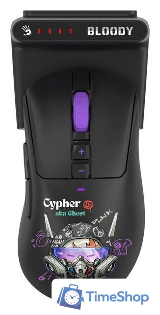 Игровая мышь A4Tech Bloody R73 Ultra Duo Cypher Ghost (черный) - Изображение №10 — Интернет-магазин Time-Shop