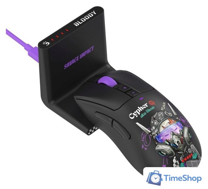 Игровая мышь A4Tech Bloody R73 Ultra Duo Cypher Ghost (черный) - Изображение №11 — Интернет-магазин Time-Shop