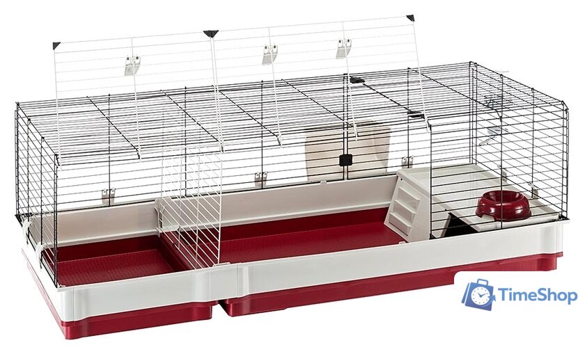 Клетка Ferplast Krolik 140 (красный) 57072470 - Изображение №9 — Интернет-магазин Time-Shop