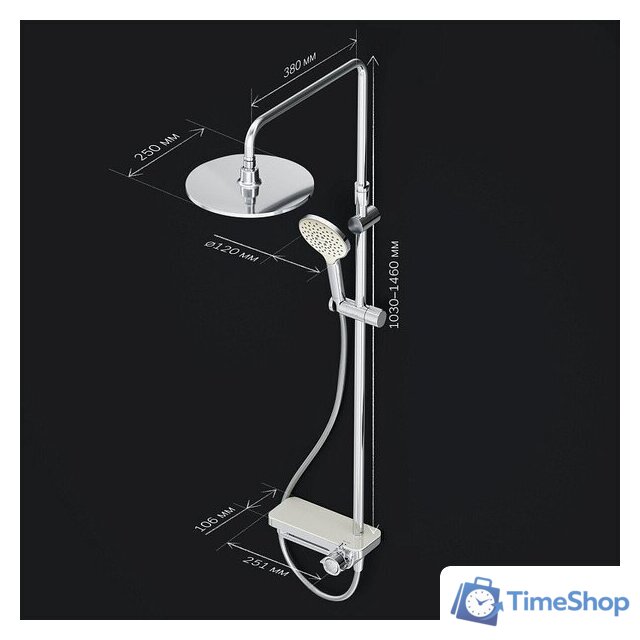 Душевая система  AM.PM Like F0780700 - Изображение №11 — Интернет-магазин Time-Shop