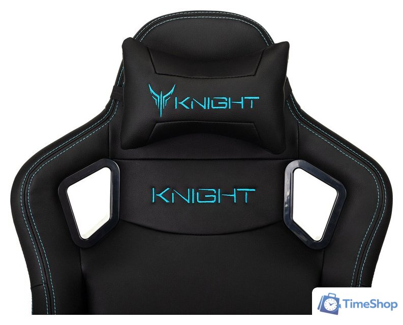 Игровое (геймерское) кресло Knight Outrid Smile (экокожа черный) - Изображение №11 — Интернет-магазин Time-Shop