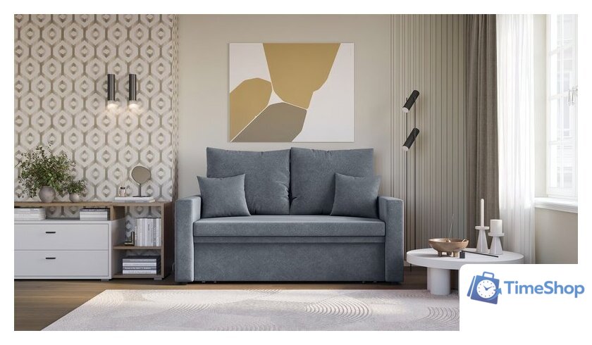 Диван Mio Tesoro Тунне SB2 (Ripple 995 Silver) - Изображение №5 — Интернет-магазин Time-Shop