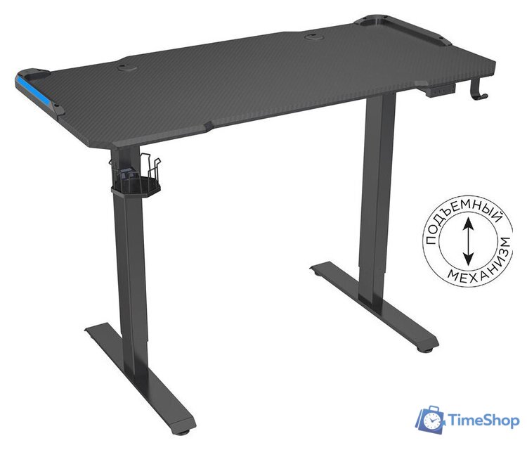 Геймерский стол CACTUS CS-ED-GBK (черный) - Изображение №1 — Интернет-магазин Time-Shop