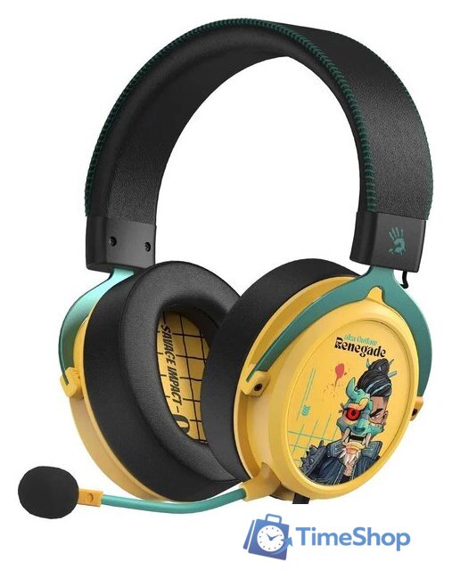 Наушники A4Tech Bloody M595 Renegade (желтый) - Изображение №1 — Интернет-магазин Time-Shop