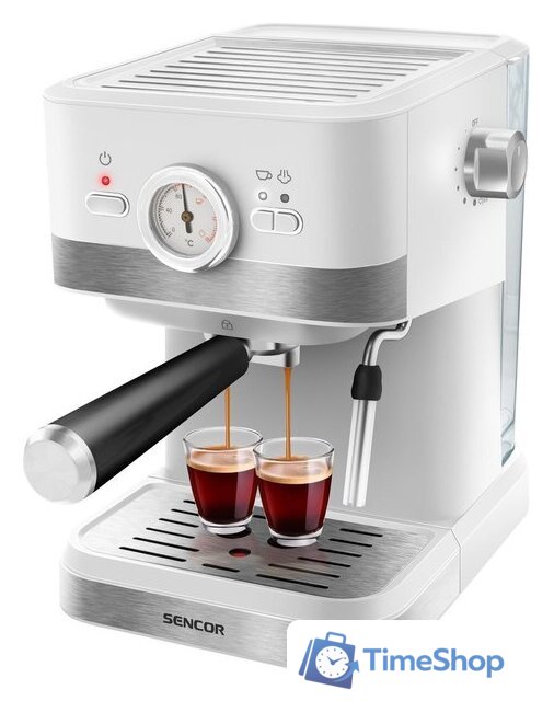 Рожковая кофеварка Sencor SES 1720WH - Изображение №1 — Интернет-магазин Time-Shop