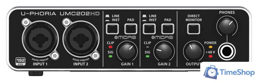 Аудиоинтерфейс Behringer U-Phoria UMC202HD - Изображение №2 — Интернет-магазин Time-Shop