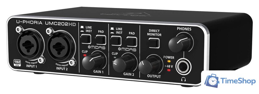 Аудиоинтерфейс Behringer U-Phoria UMC202HD - Изображение №3 — Интернет-магазин Time-Shop