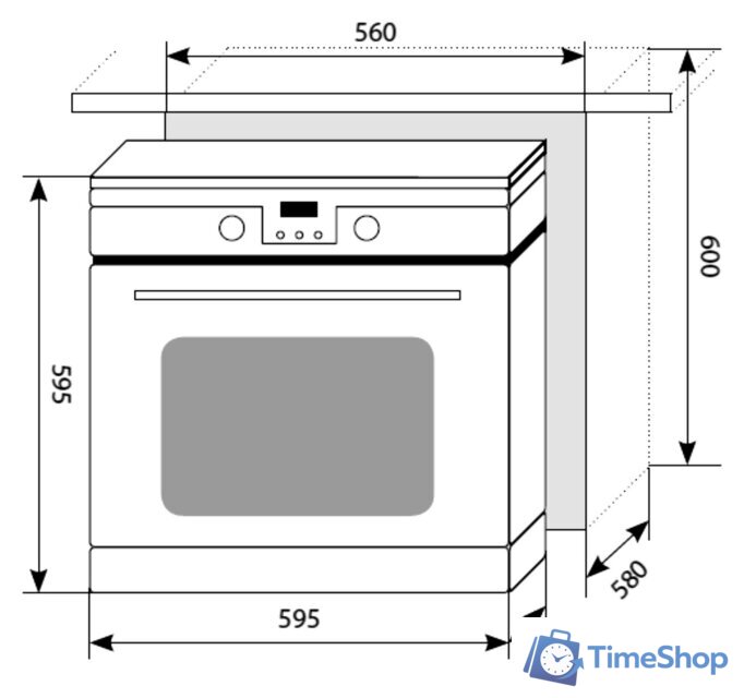 Электрический духовой шкаф LEX EDP 093 BL - Изображение №2 — Интернет-магазин Time-Shop