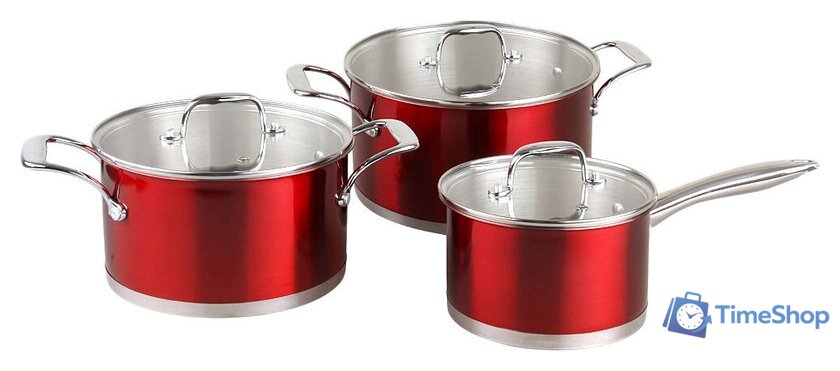 Набор кастрюль Pomi d'Oro Prezioso PSS-640027 - Изображение №1 — Интернет-магазин Time-Shop