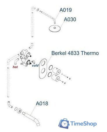 Душевая система  Wasserkraft A15030 - Изображение №5 — Интернет-магазин Time-Shop
