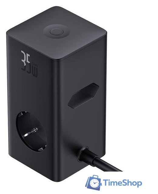 Сетевое зарядное Baseus PowerCombo Tower PowerStrip 3AC2+U2+С 35W CCGAN35-S3ACE - Изображение №3 — Интернет-магазин Time-Shop