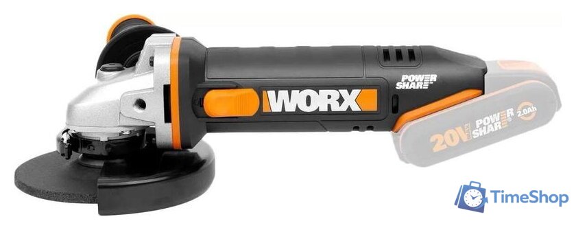 Угловая шлифмашина Worx WX803.9 (без АКБ) - Изображение №2 — Интернет-магазин Time-Shop