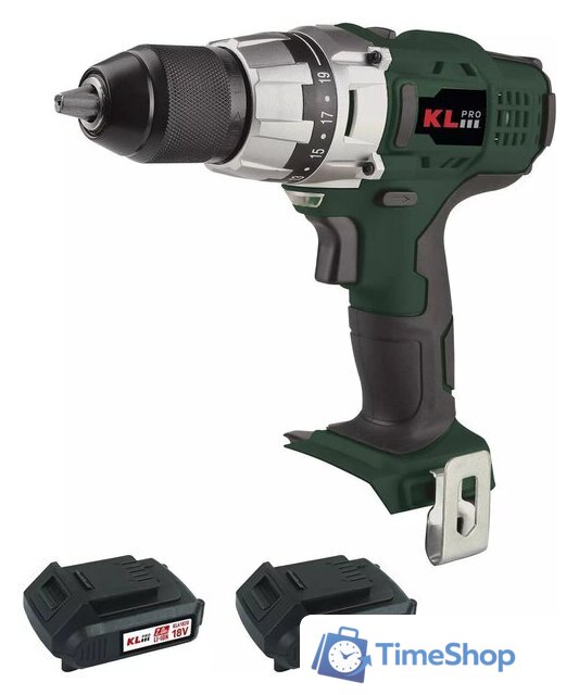 Дрель-шуруповерт KLPRO KLNM18-20 (с 2-мя АКБ, кейс) - Изображение №1 — Интернет-магазин Time-Shop