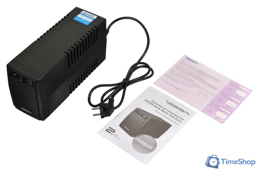 Источник бесперебойного питания IPPON Back Basic 650 Euro - Изображение №10 — Интернет-магазин Time-Shop