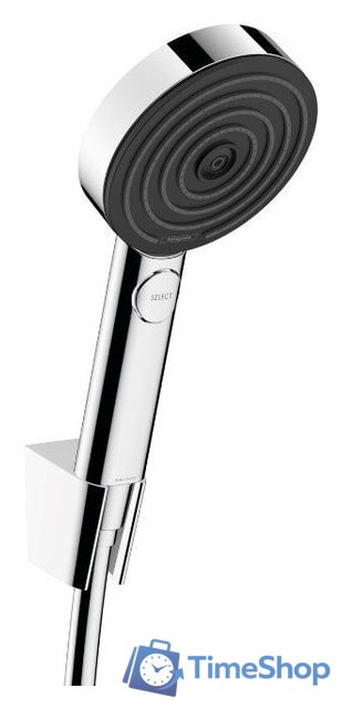 Душевой гарнитур  Hansgrohe Pulsify Select 105 3jet 24302000 (хром) - Изображение №1 — Интернет-магазин Time-Shop