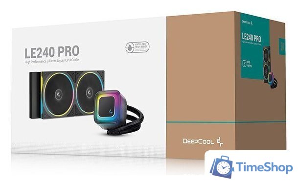 Система жидкостного охлаждения для процессора DeepCool LE240 PRO R-LE240PRO-BKAMMC-G-1 - Изображение №6 — Интернет-магазин Time-Shop