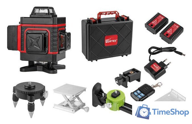 Лазерный нивелир Wortex LL 0340 0323145 (кейс) - Изображение №1 — Интернет-магазин Time-Shop