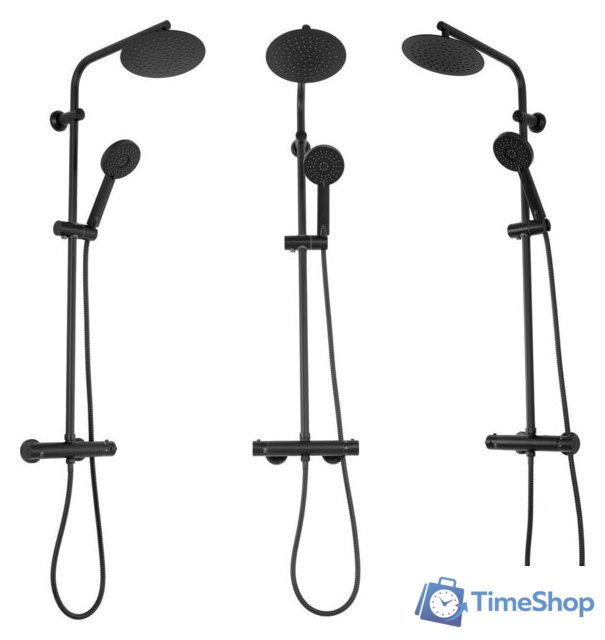 Душевая система  Rea Bliss Black REA-P8804 - Изображение №2 — Интернет-магазин Time-Shop