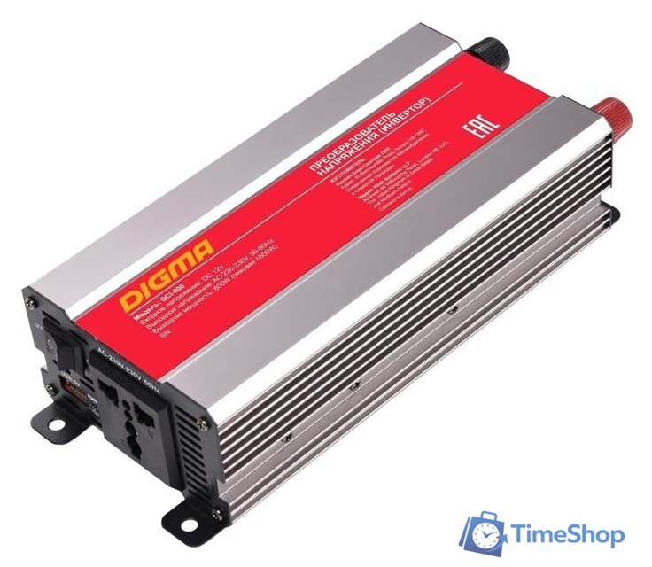 Автомобильный инвертор Digma DCI-800 - Изображение №1 — Интернет-магазин Time-Shop