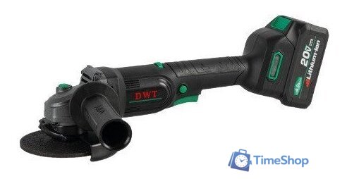 Угловая шлифмашина DWT AWSP-20-125 DV-4C2 BMC (с 2-мя АКБ, кейс) - Изображение №1 — Интернет-магазин Time-Shop