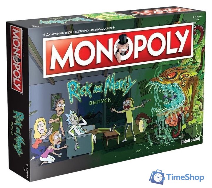 Настольная игра Мир Хобби Монополия. Рик и Морти - Изображение №1 — Интернет-магазин Time-Shop