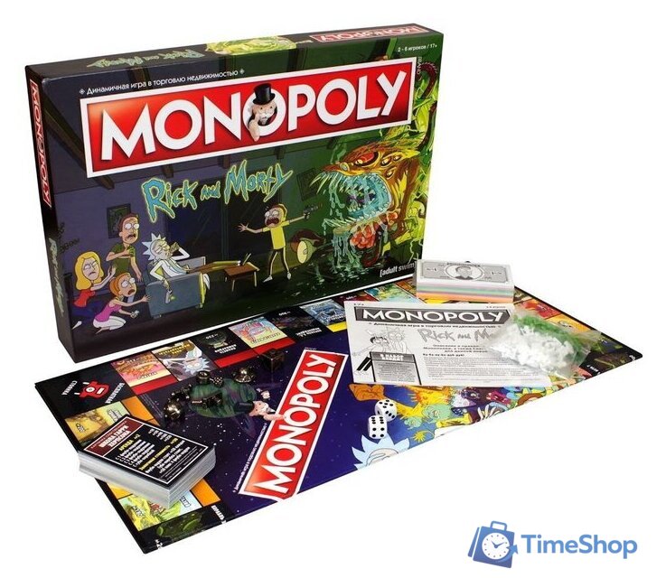 Настольная игра Мир Хобби Монополия. Рик и Морти - Изображение №3 — Интернет-магазин Time-Shop