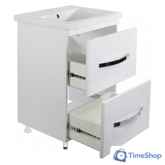  Doratiz Тумба под умывальник Doratiz Экватор 60 9912.809 (белый) - Изображение №3 — Интернет-магазин Time-Shop
