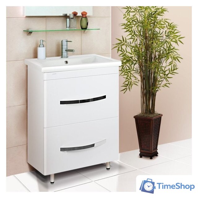  Doratiz Тумба под умывальник Doratiz Экватор 60 9912.809 (белый) - Изображение №5 — Интернет-магазин Time-Shop