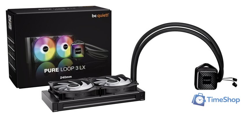 Система жидкостного охлаждения для процессора be quiet! Pure Loop 3 LX 240mm BW030EU - Изображение №3 — Интернет-магазин Time-Shop