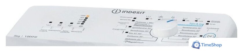 Стиральная машина с вертикальной загрузкой Indesit BTW L50300 PL/N - Изображение №6 — Интернет-магазин Time-Shop