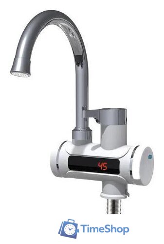 Проточный электрический водонагреватель-кран Unipump BEF-001 с дисплеем и жестким изливом - Изображение №1 — Интернет-магазин Time-Shop