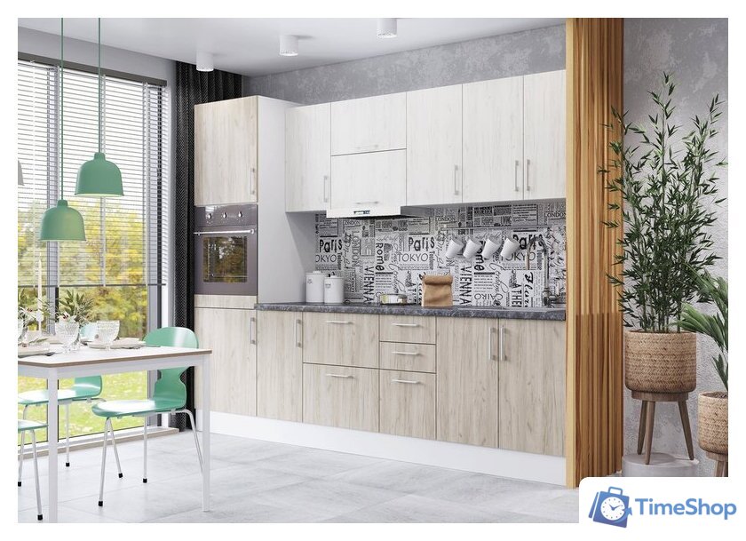 Шкаф напольный Горизонт Европа 60 3 ящика (серый крафт) - Изображение №3 — Интернет-магазин Time-Shop