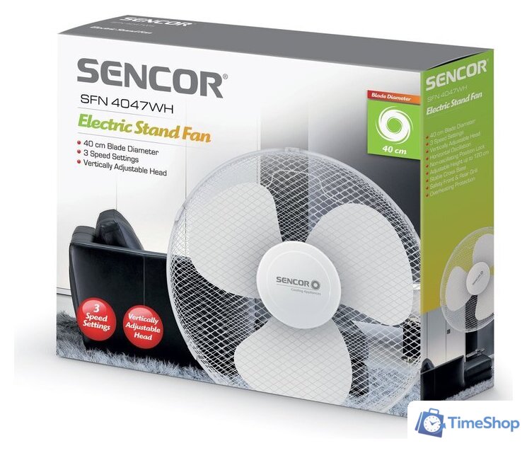 Вентилятор Sencor SFN 4047WH-EUE3 - Изображение №7 — Интернет-магазин Time-Shop