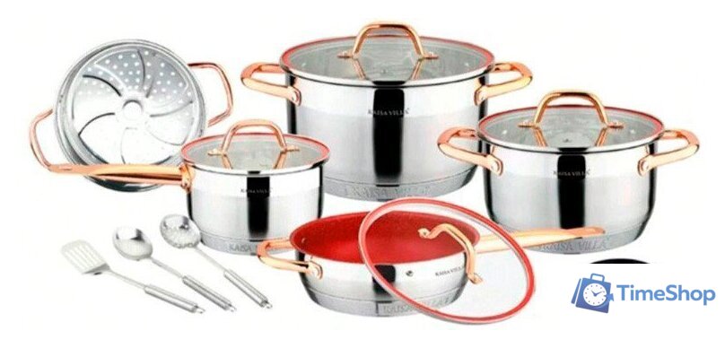 Набор кастрюль Kaisa Villa KV-6638 - Изображение №1 — Интернет-магазин Time-Shop