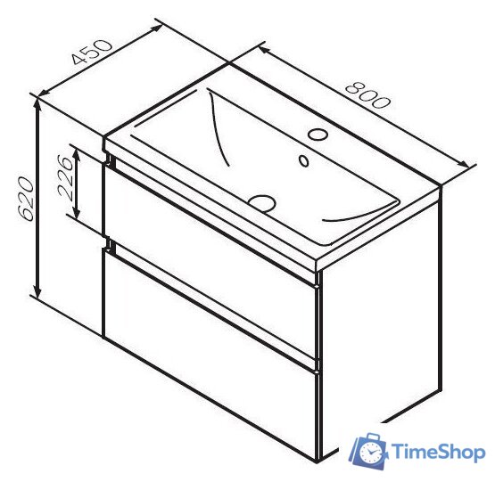  AM.PM Тумба под умывальник X-Joy M85A-FHX0802-WC0802WG - Изображение №15 — Интернет-магазин Time-Shop