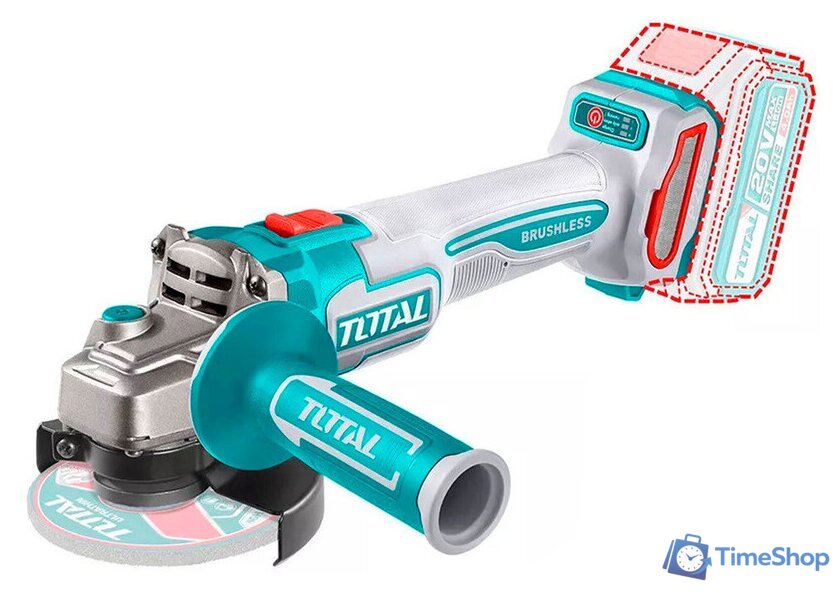 Угловая шлифмашина Total TAGLI21154 (без АКБ) - Изображение №1 — Интернет-магазин Time-Shop