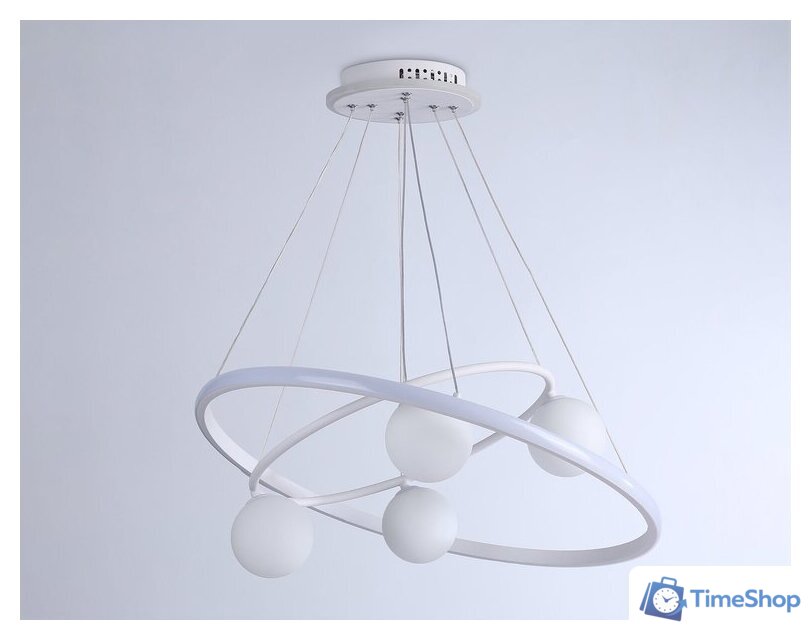 Подвесная люстра Ambrella light Comfort FL66321/1+4 WH (белый) - Изображение №5 — Интернет-магазин Time-Shop