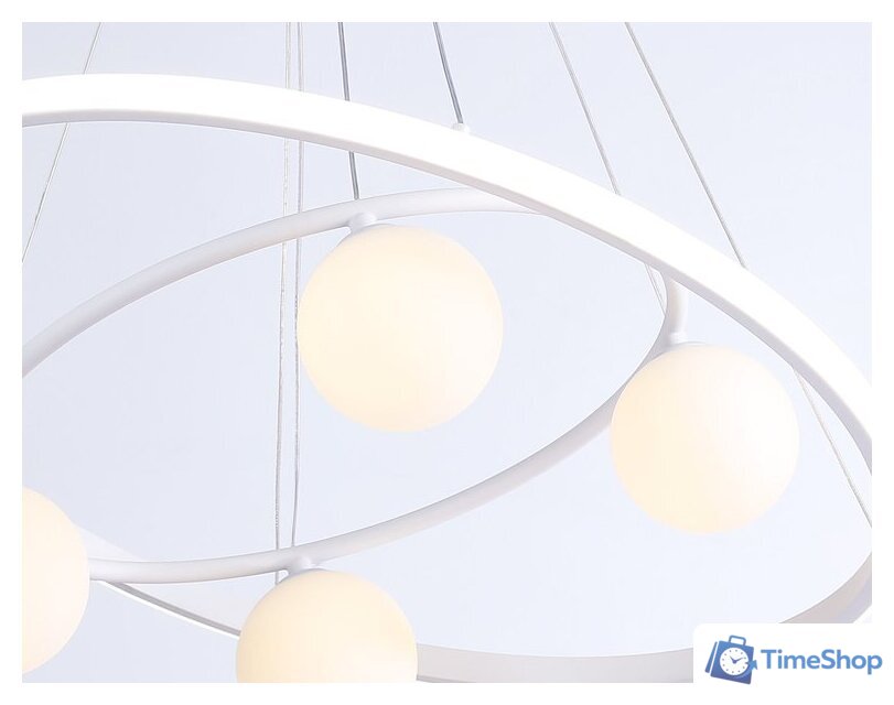 Подвесная люстра Ambrella light Comfort FL66321/1+4 WH (белый) - Изображение №6 — Интернет-магазин Time-Shop