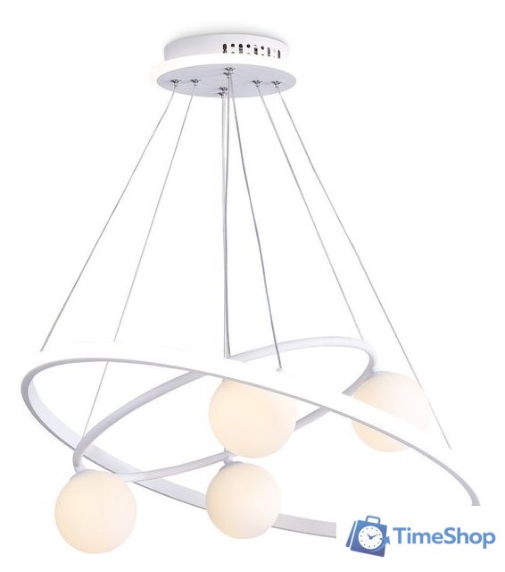Подвесная люстра Ambrella light Comfort FL66321/1+4 WH (белый) - Изображение №1 — Интернет-магазин Time-Shop