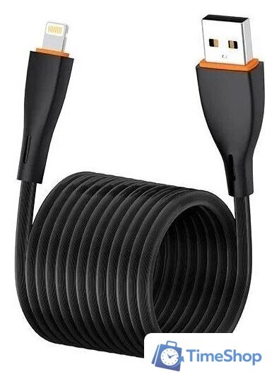 Кабель EOFE AL21 USB Type-A - Lightning (1 м, черный) - Изображение №2 — Интернет-магазин Time-Shop