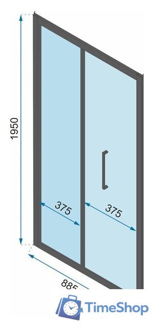 Душевая дверь Rea Rapid Fold 90 - Изображение №4 — Интернет-магазин Time-Shop