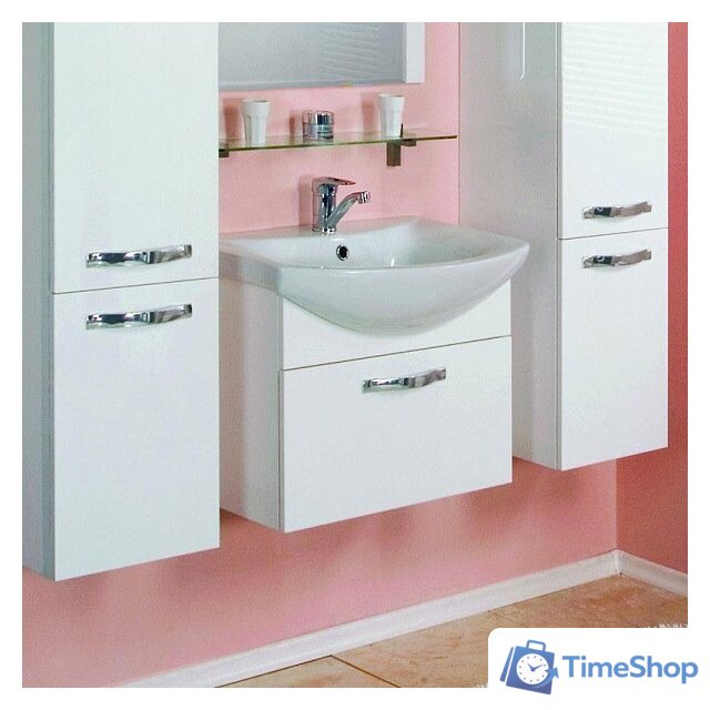  Акватон Ария 80 Тумба белая (1.A141.7.01A.A01.0) - Изображение №2 — Интернет-магазин Time-Shop