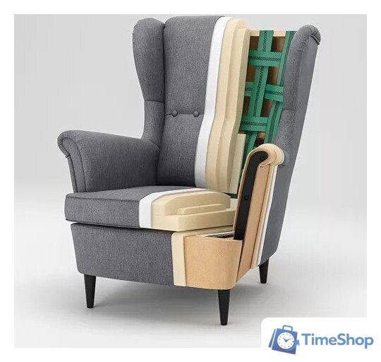 Интерьерное кресло Mio Tesoro Тойво (серый) - Изображение №7 — Интернет-магазин Time-Shop